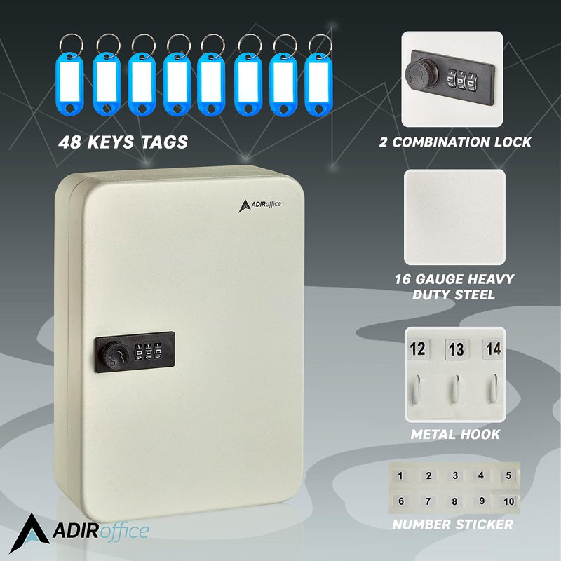 Key Steel Secure Key Cabinet with Combination Lock