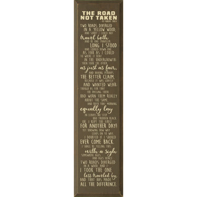 " The Road Not Taken "