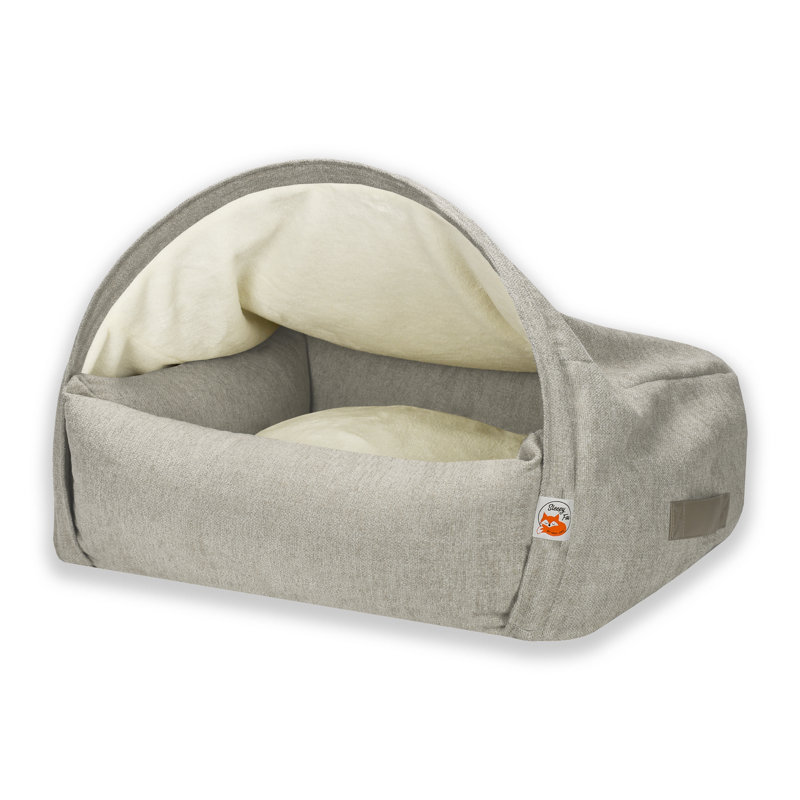Polyester Pet Bed, Cream, 55cm H x 85cm W x 75cm D