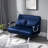 Versatile Convertible Sofa Bed with Adjustable Backrest and Plush Pillows