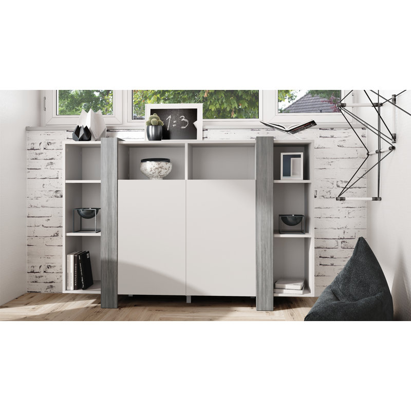 Abbie-May 149cm Sideboard, Matt White/Avola Anthracite