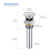 Cube Widespread 2-handle Bathroom Faucet with Drain Assembly