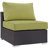 Modway Convene Wicker Rattan 5-Piece Outdoor Patio Furniture Set-479457483