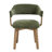Modern 5-Piece Oval Brown Dining Set With Upholstered Chairs With Backrest And Armrests, Fit For 4 People-513696265