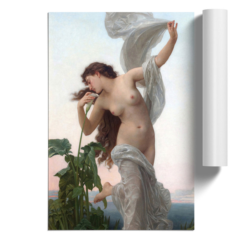 Laurore by William Adolphe Bouguereau - No Frame Painting, 42cm H x 30cm W x 0.1cm D