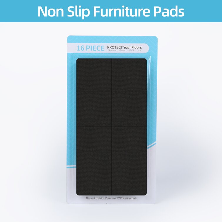 Premium Non Slip Furniture Pads 16 Piece 2. Best Selfadhesive Furniture Grippers Furniture Stoppers with Rubber Pad Ideal As Floor Protectors & Couch