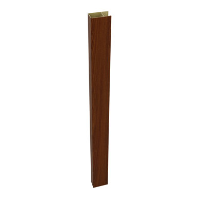 Ensemble de tube de plafond à chicane 78,7 po avec tiges de suspension et quilles, système de plafond acoustique décoratif en PVC lisse