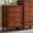 Deep Cherry Solid Wood Accent Cabinet
