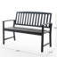Banc en bois avec surface gris foncé pour la cour arrière, 35,62 po Hauteur, style attrayant en gris, H 35,75 po, charmant