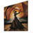 Black Art Deco Ballet Dance VI - Dance On Wood Print-233370881