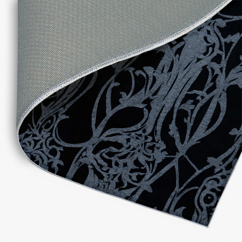 Tapis intérieur / extérieur Silver Enigma, Rectangle 8' x 10'