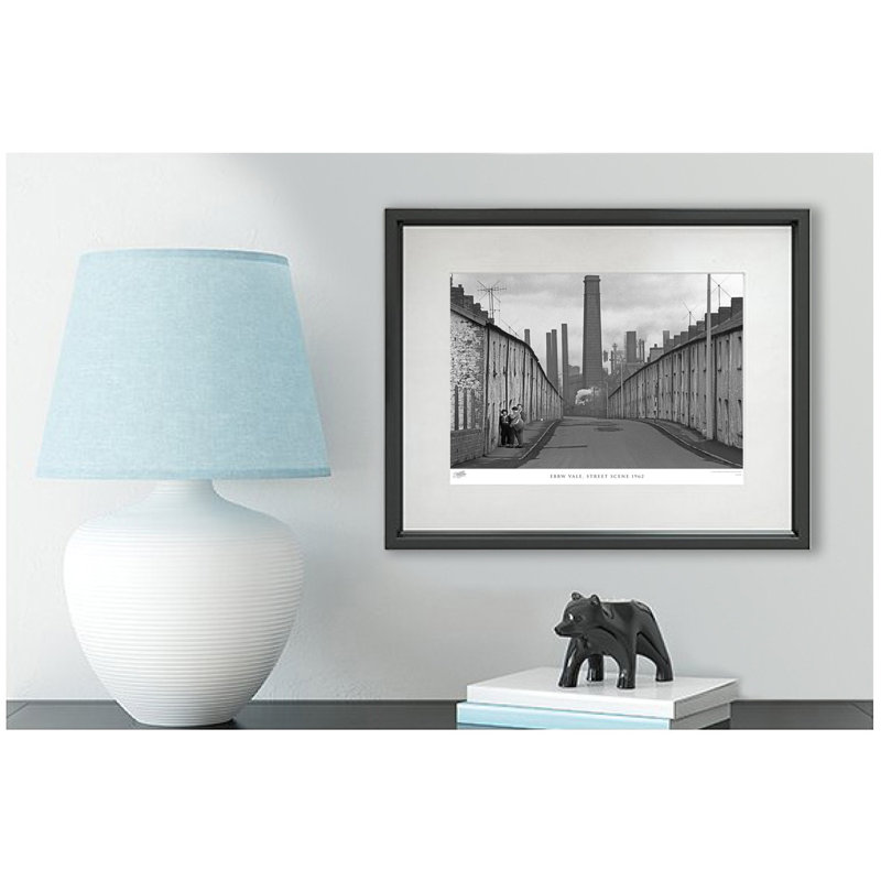 Ebbw Vale, Street Scene 1962 1 Piece Single Picture Frame Wall Art, 45cm H x 60cm W x 2.3cm D