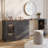 Makeup Vanity Desk, Modern White Dressing Table with Reversible Drawers Cabinet (Without mirror)-1144521144