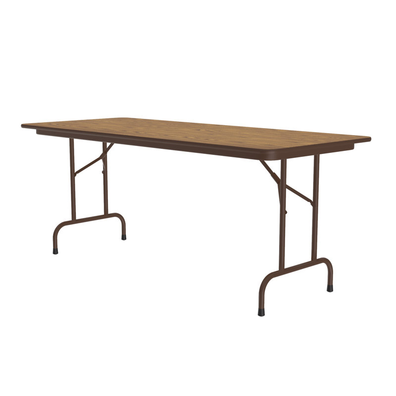 Table pliante rectangulaire 72'', H 29 po x L 30 po x l 96 po, Brun foncé / brun