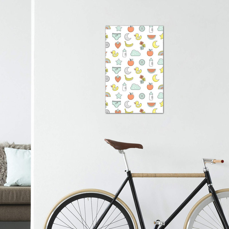 «Baby Sunshine IV» par Lisa White boutons - impression d'art graphique, Toile tendue, Pas de tapis