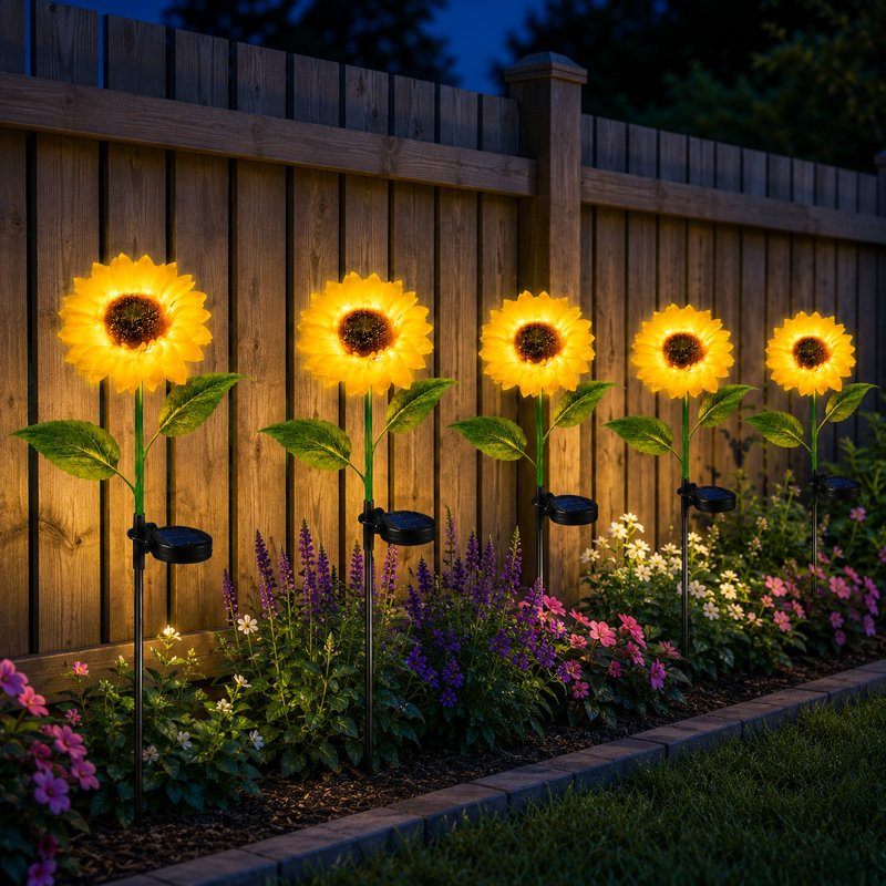 Solar Outdoor Garden Lights LED Stake Waterproof Pathway Light for Yard Patio Landscape Decorations