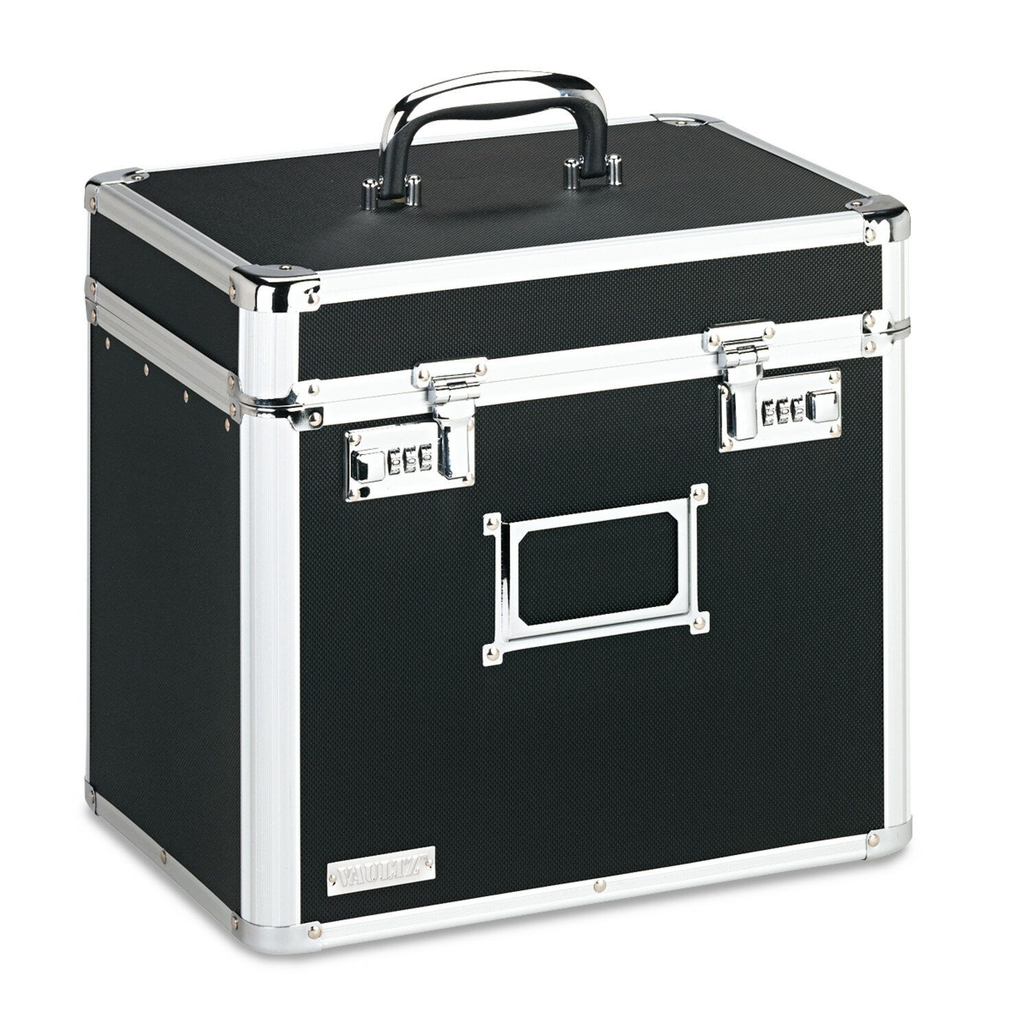 IdeaStream Metal Divided Storage Box 9 H x 8 W x 8 D Black