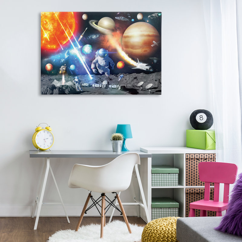«Space & Astronauts Collage» par Reinders, H 30 po x l 45 po
