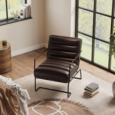 Faux Leather Armchair