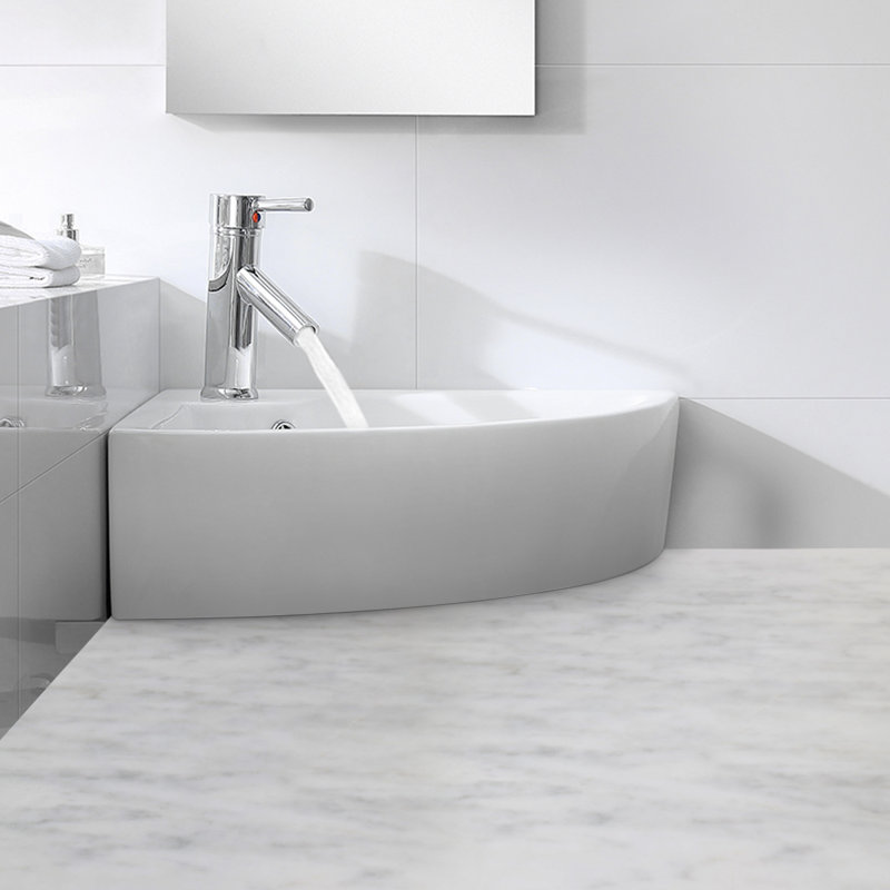 Belfry Bathroom Matsuda 44mm L x 34mm W Ceramic Specialty Sink with Overflow