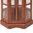 Corner Curio Cabinet with 5 Shelves And A Lighting System, In Walnut (E26 Light Bulb Not Included)-402475238