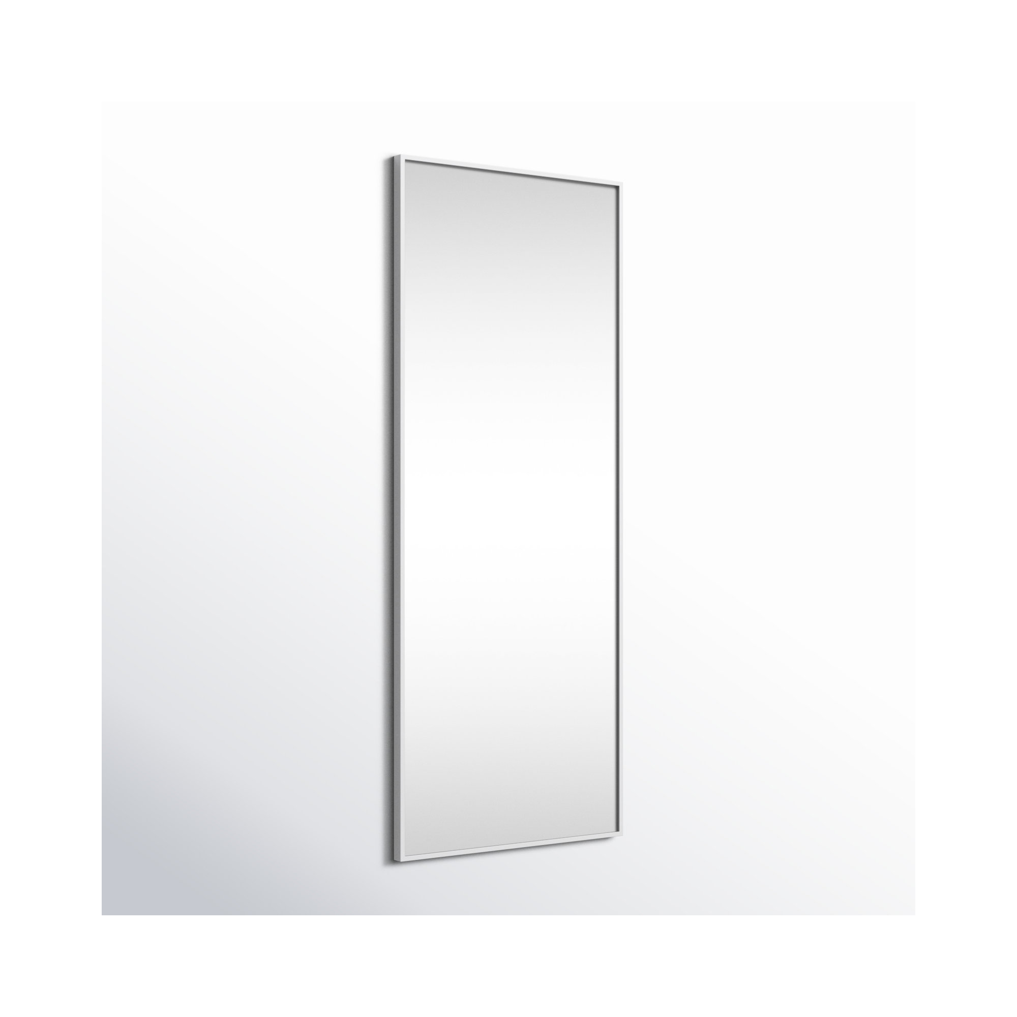 Sabine Metal Rectangle Wall Mirror, Silver, 60" x 24"
