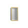 XtraStoris Individual Wall Niche Brushed Stainless Steel with Design Frame 15.38" x 9.5" x 4"