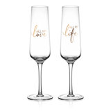 Mikasa "All My Love" and"All My Life" Champagne Flute Set of 2