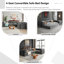 Canapé-lit modulaire modulaire en L 4 po-1705488393