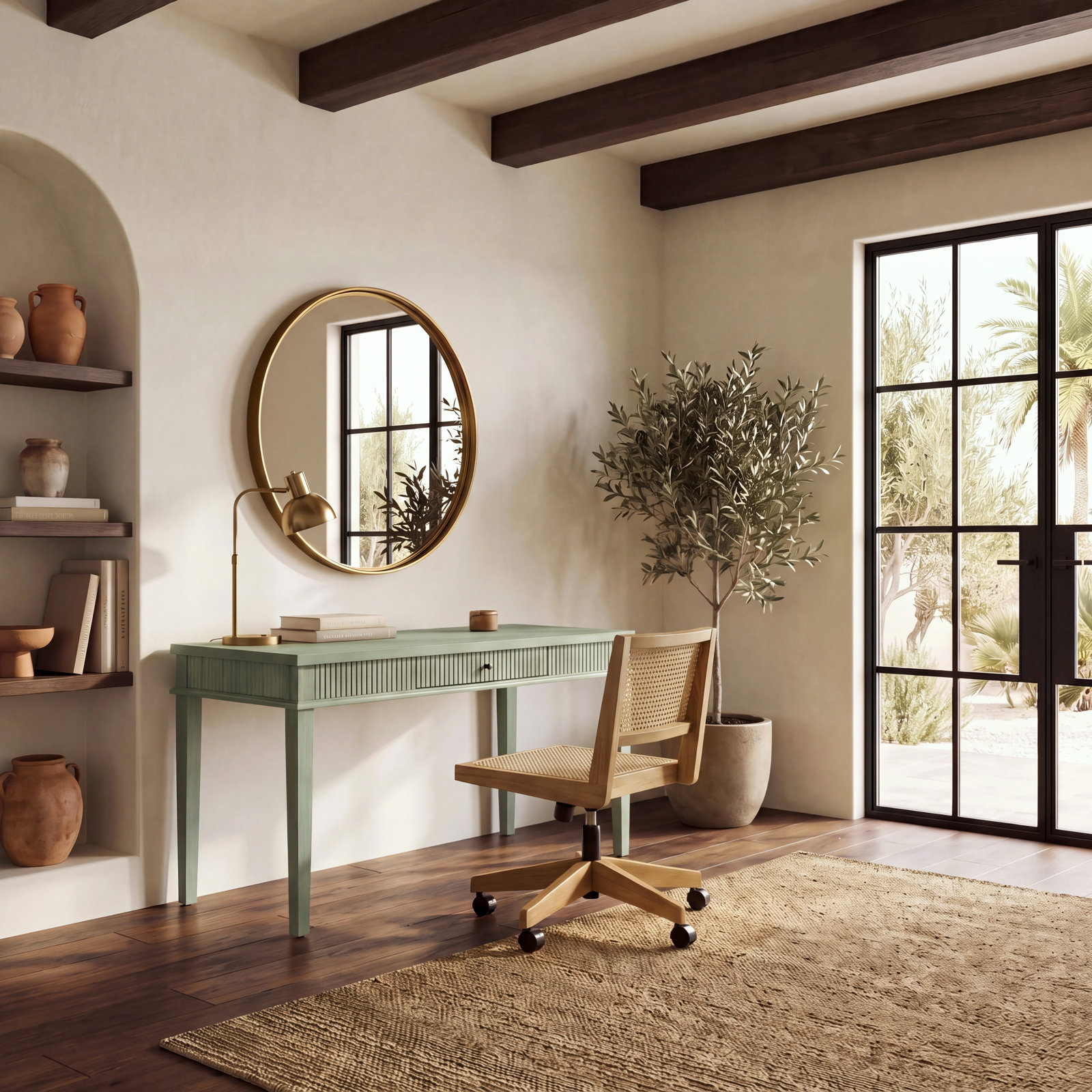 Haden 60" Writing Desk, Green