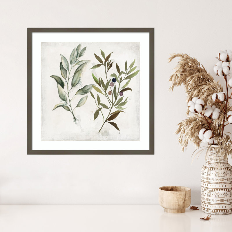 Reproduction d'art encadrée en bois italien après-midi italien par PI Studio, H 25 po x l 25 po