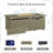 51" H X 21" W Metal Propane Outdoor Fire Pit Table With Cover, Crystals-1236793801