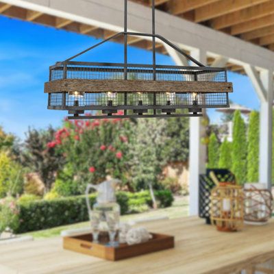 Ahsia 5 - Light Outdoor Chandelier