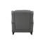 Chaise berçante Fabien en tissu gris