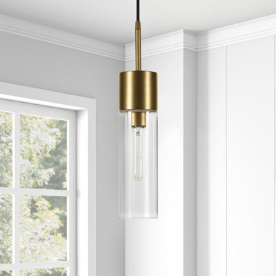 Luminaire suspendu cylindrique à 1 lumière Hubbard