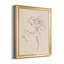 Floral Contour Study I - Ensemble de 4 reproductions d'art sur toile-708852780-708852784