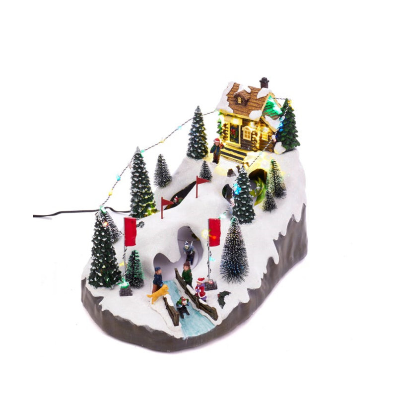 Motion LED Skiing Village