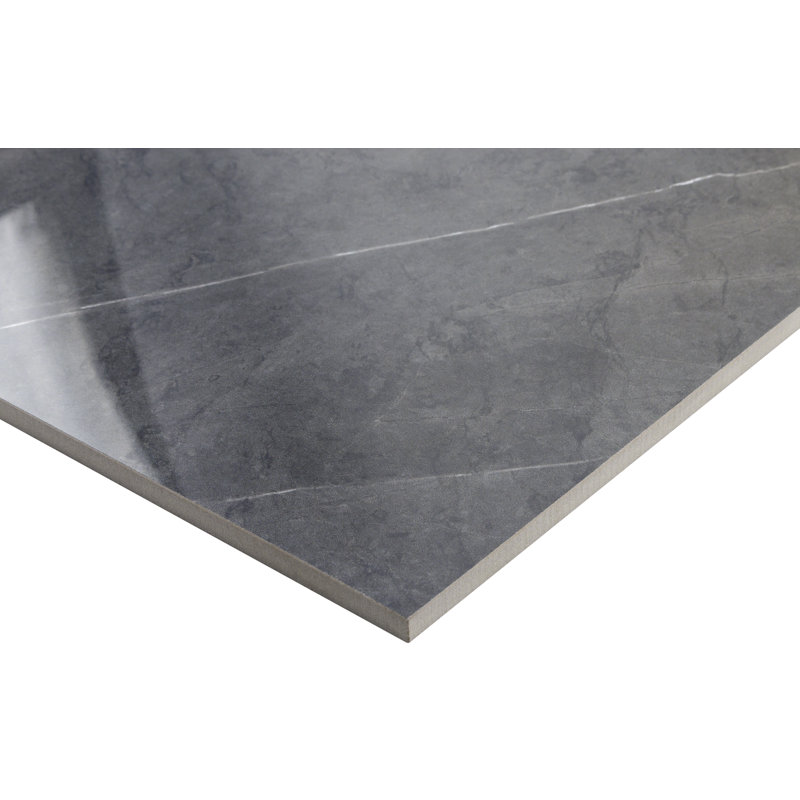 Carrelage mural 24 po x 24 po, Gris foncé