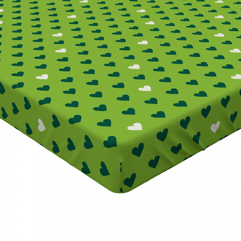 Microfiber Geometric Fitted Sheet, Queen Fitted Sheet