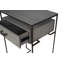 50cm W Steel Bedside Table