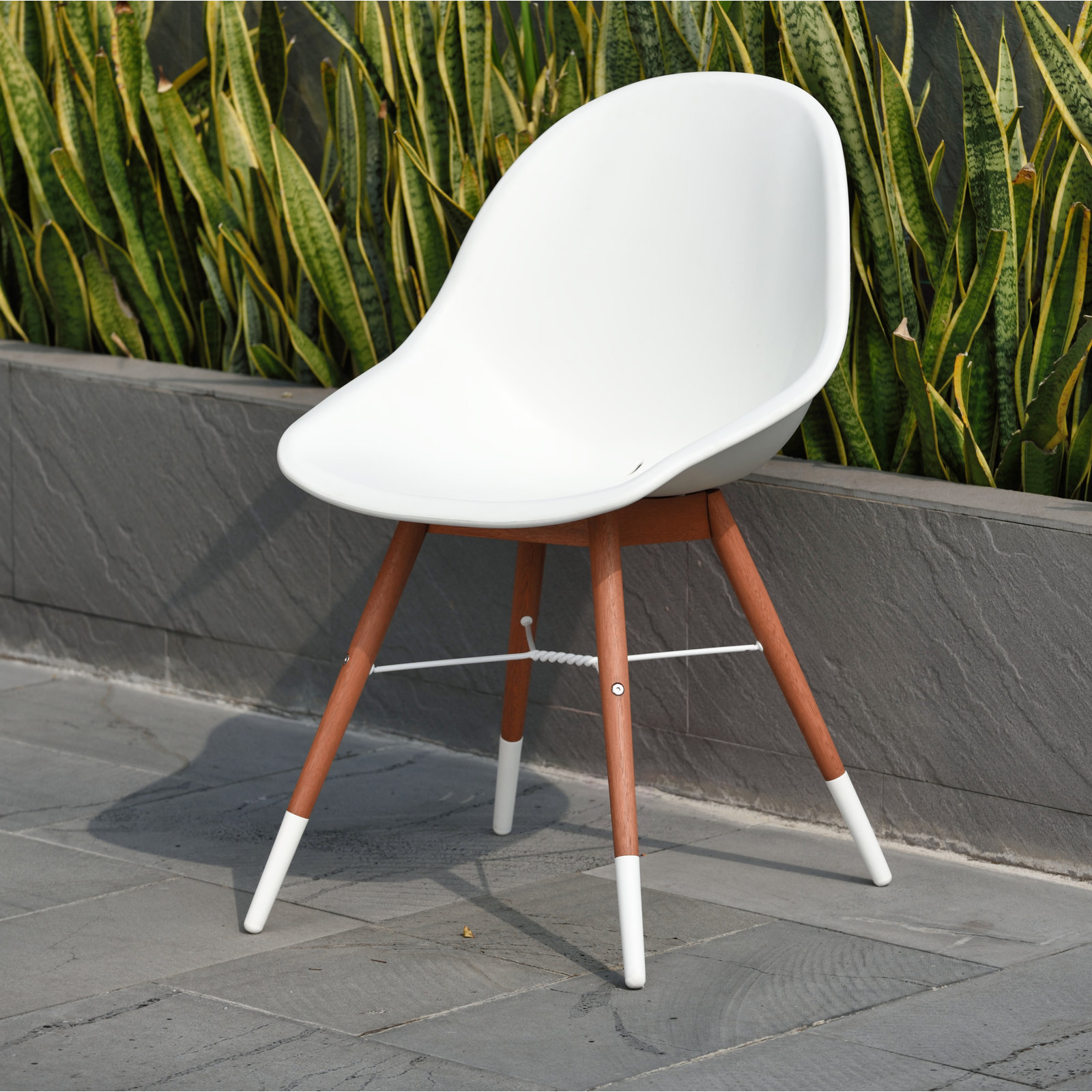 Patio Side Chair, Dark Eucalyptus
