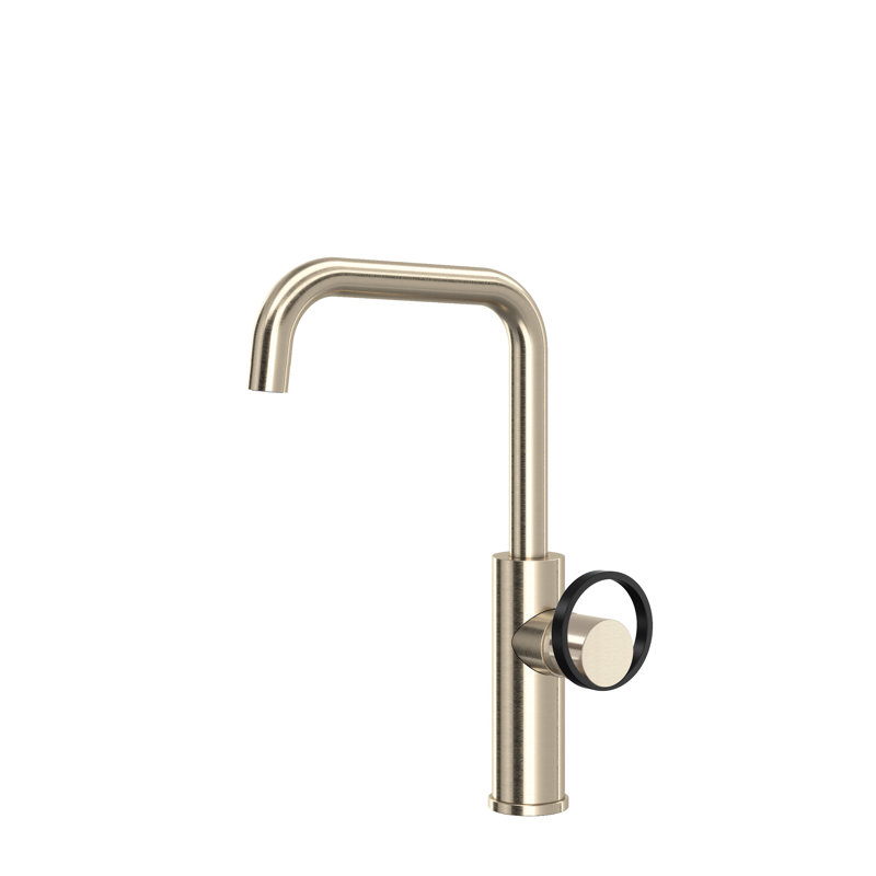 Eclissi™ Bar/Food Prep Kitchen Faucet with U-Spout and Handle, Satin Nickel/Matte Black