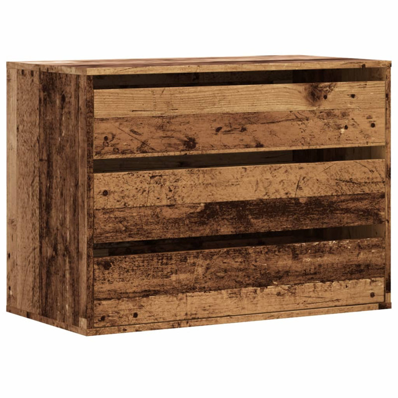 Asmarina Standard Accent Chest, Old Wood, 58cm H x 80cm W x 41cm D