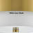 Mid-century 2-light Gold Ceiling Light Flush Mount