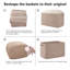 Paquet de 4 paniers de rangement pour l'organisation, bacs de rangement cubiques pour tablettes, paniers de rangement rectangulaires avec poignées, paniers tissés pour le rangement, L 12,7 po x l 9 po x H 7,8 po, brun