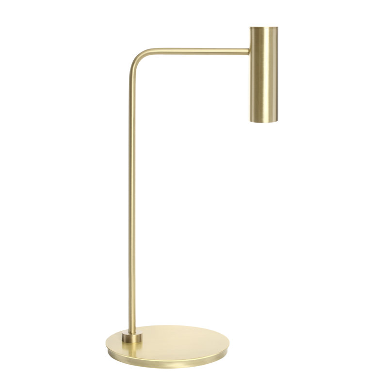 Heron Desk Table Lamp, Satin Brass