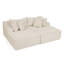 Méridienne à deux places avec coussin moelleux-129391524