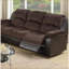 Fauteuil inclinable et oscillant oscillant, suède rembourré chocolat | Contemporain | Suède