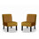Ensemble de 2 chaises d'appoint Reese Mid Century Modern