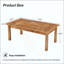 Table de cuisine, table de salle à manger, table à manger rustique, table basse